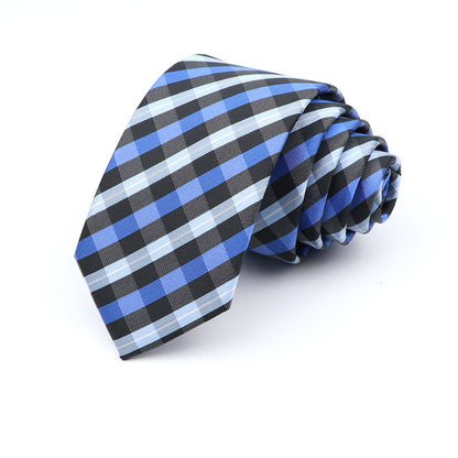 6cm Casual Ties For Men Skinny Tie Fashion Polyester Plaid