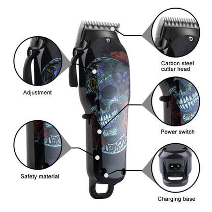 2024 Kemei Cordless hair clipper professional hair trimmer men electric powerful beard hair cutting machine lithium battery 100v-240v