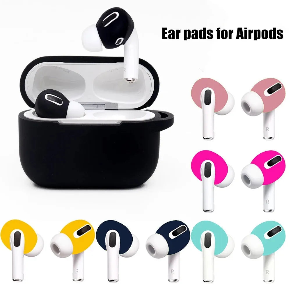 2pcs Soft Silicone Earphone Case Cover for Airpods Pro 3 Thin Anti Slip Earbuds Eartips Protective Caps For Apple AirPods Pro