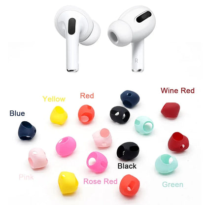 2pcs Soft Silicone Earphone Case Cover for Airpods Pro 3 Thin Anti Slip Earbuds Eartips Protective Caps For Apple AirPods Pro