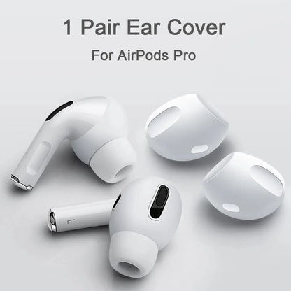 2pcs Soft Silicone Earphone Case Cover for Airpods Pro 3 Thin Anti Slip Earbuds Eartips Protective Caps For Apple AirPods Pro