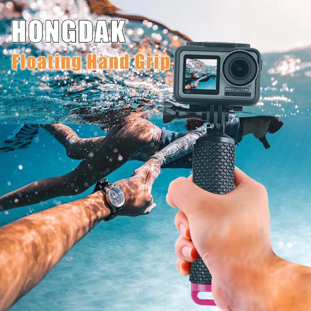 2024 HONGDAK Floating Hand Grip for GoPro,Underwater GoPro Hand Stick Monopod Pole for Go Pro Hero 11/10/9/8/7/6/5 Camera Accessories