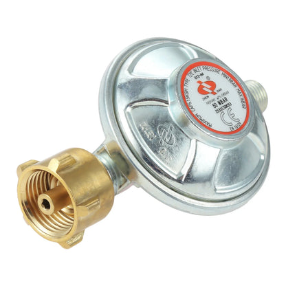 2pcs/1set Gas Regulator Pressure 50 Mbar + Gas Hose 150cm 1/4 Inch Left Thread 1/2" R X 1/4" Lks LPG Adapter Grill Camping BBQ