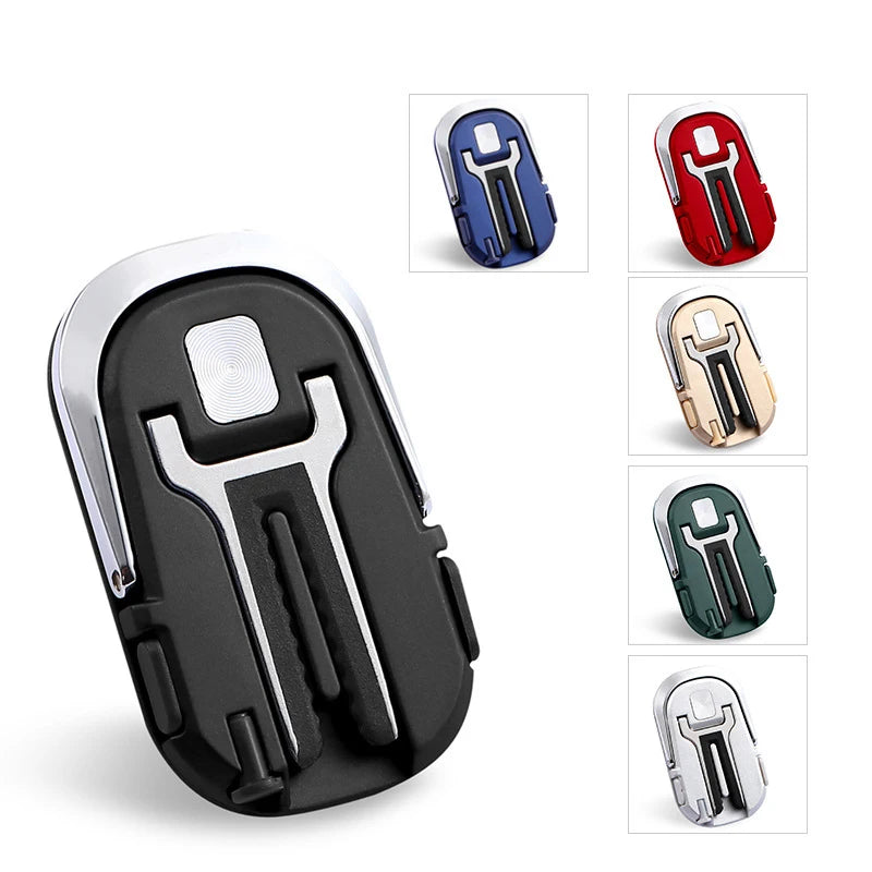 10-1PCS Multifunction Car Phone Holder - Air Outlet Navigation Ring, Two-in-One, Oval Holder with Multi-Function Ring Buckle