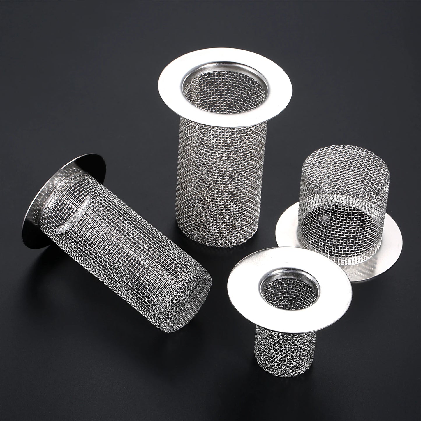 1pc Floor Drain Filter 304 Stainless Steel Mesh Basket Anti-hair Anti-clog 28mm-80mm 1"-3" Kitchen Bathroom Anti-rat/mosquito