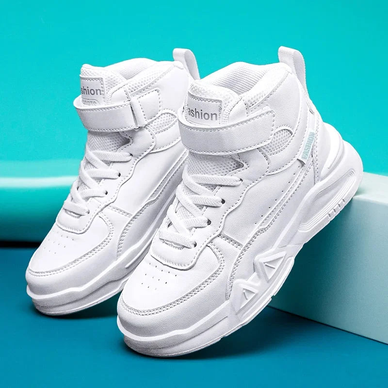 2024 Spring Autumn Teenager Sport Shoes for Boys Fashion Casual Shoes Boy High Top Kids Shoes Girls Anti Slip Sneakers Girls