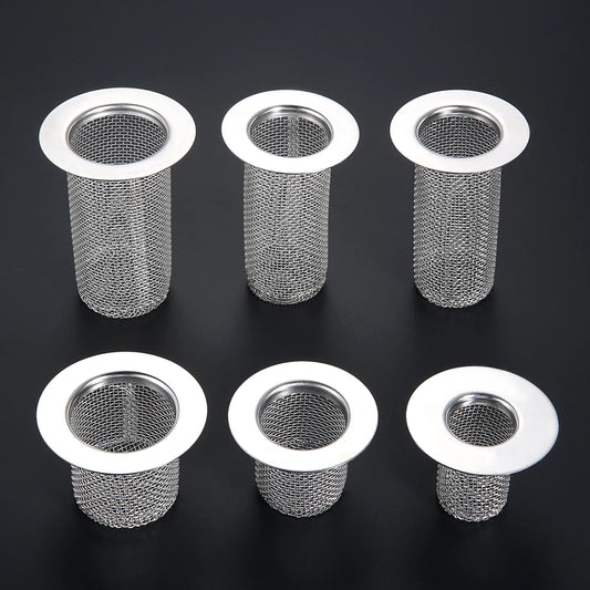 1pc Floor Drain Filter 304 Stainless Steel Mesh Basket Anti-hair Anti-clog 28mm-80mm 1"-3" Kitchen Bathroom Anti-rat/mosquito