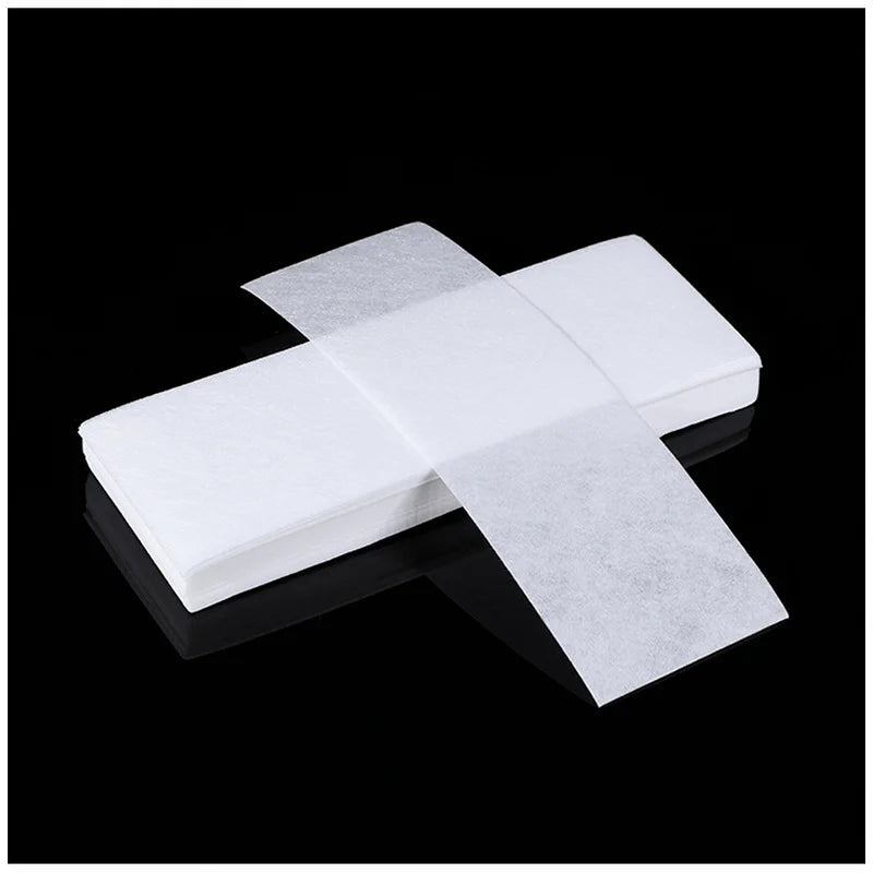 100Pcs Professional Hair Removal Waxing Strips - Non-Woven Fabric Waxing Papers, Depilatory Beauty Tool for Leg Hair Removal