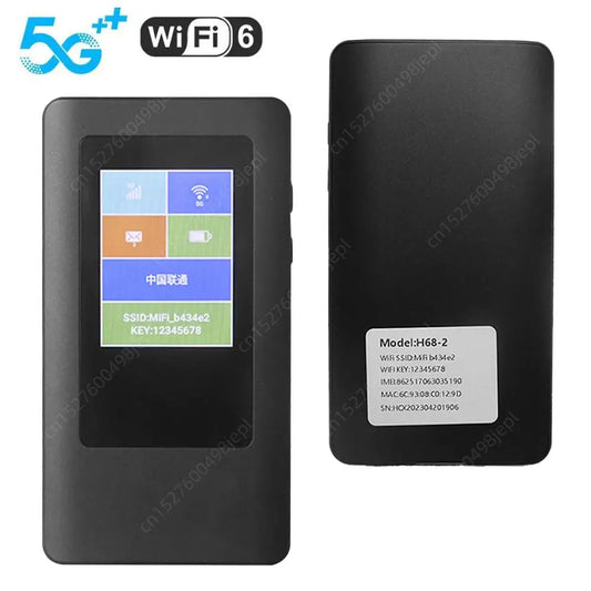 5G WiFi 6 Portable Router - Dual Band 2.4G/5.8G Wireless MiFi Modem, 4000mAh Mobile Broadband with SIM Card Slot, Pocket WiFi Hotspot