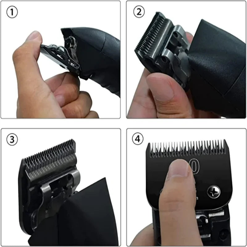 10#15#4FC#5FC#7FC# Black Dog Grooming,Detachable Pet Clipper Blade Compatible with Wahl km,Andis,oster A5 Clippers