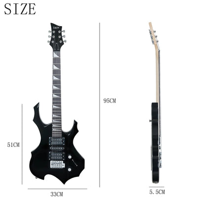 6 Strings Electric Guitar 24 Frets Maple Body  Electric Guitar Guitarra With Bag Speaker Necessary Guitar Parts & Accessories