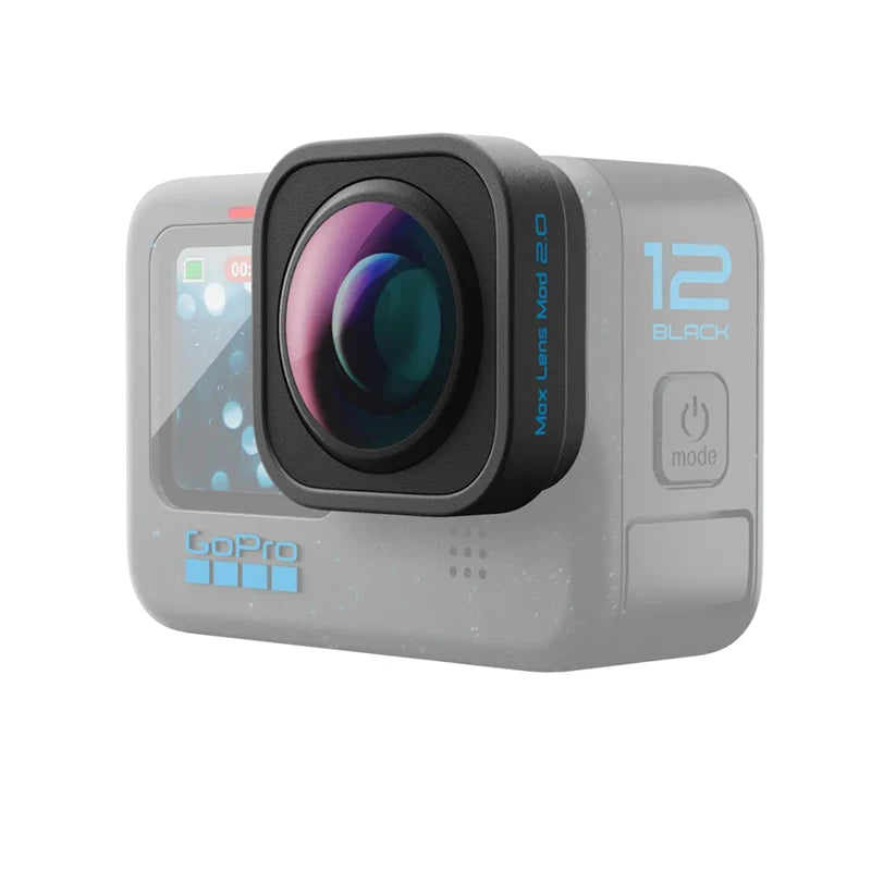 2024 Max Lens Mod 2.0 for GoPro HERO12 Black Ultra-wide Angle 177 ° Maximize Stabilization 4K60 Max Lens Mod Original Accessories