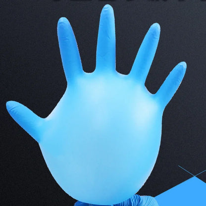 100pcs Disposable Gloves White Nitrile Rubber Latex Gloves Food Laboratory Cleaning Plastic 12 Inch Long Thick Durable Gloves