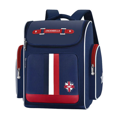 2024 New School Bags For Boys Girls England Style Primary Student Shoulder Orthopedic Backpack Large Capacity Light Mochila FREE SHIPPING FREE SHIPPING