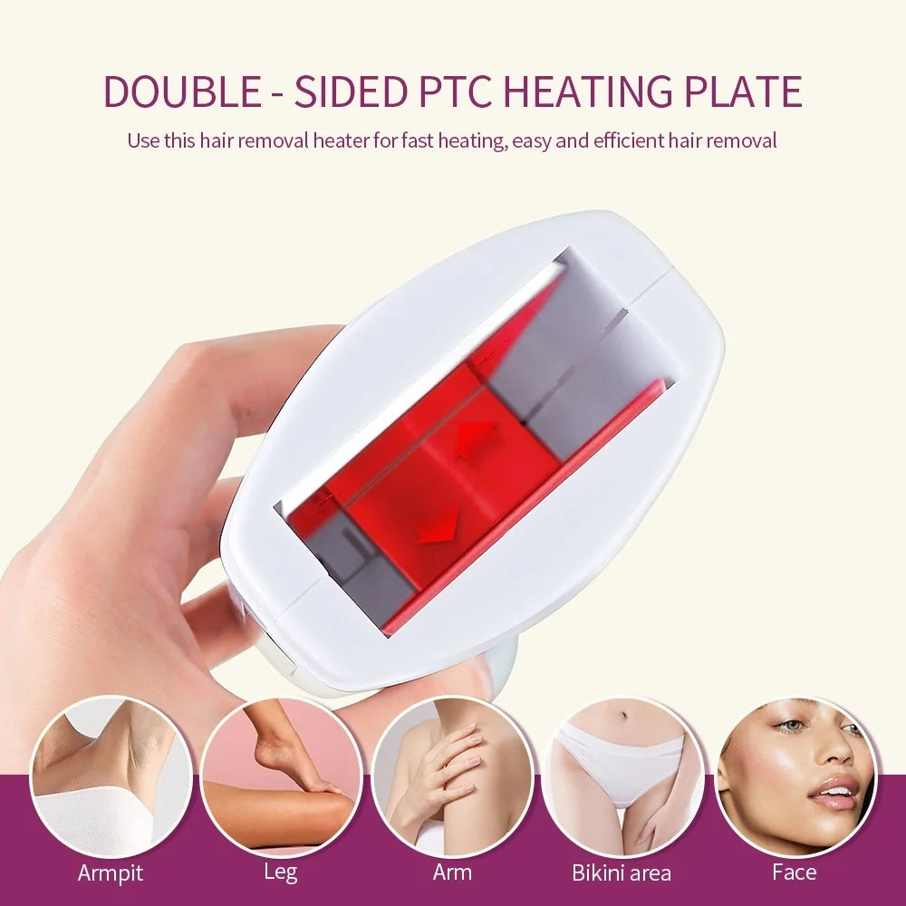 40W Dual Rolling Wax Heater - Double Epilator Depilatory Waxing Machine for Cartridge Roll-On Wax, Hair Removal for Body