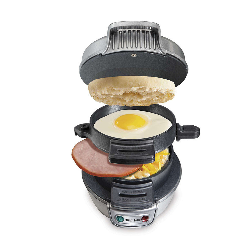 110V Non-Stick Hamburger Maker - Sandwich Machine & Fried Egg Toaster