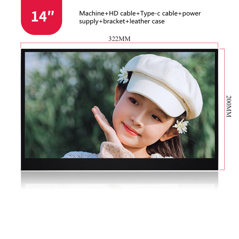 13.3 Inch IPS HD Portable Display HDMI Mobile Phone Computer Screen Projection